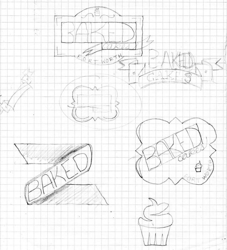 Baked Cakes vintage label / tags - image 4 - student project