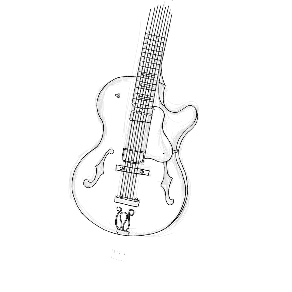 guitar ink - image 1 - student project