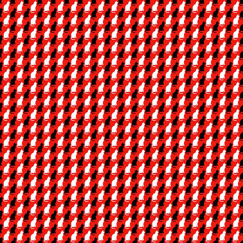 Cats on red - image 1 - student project