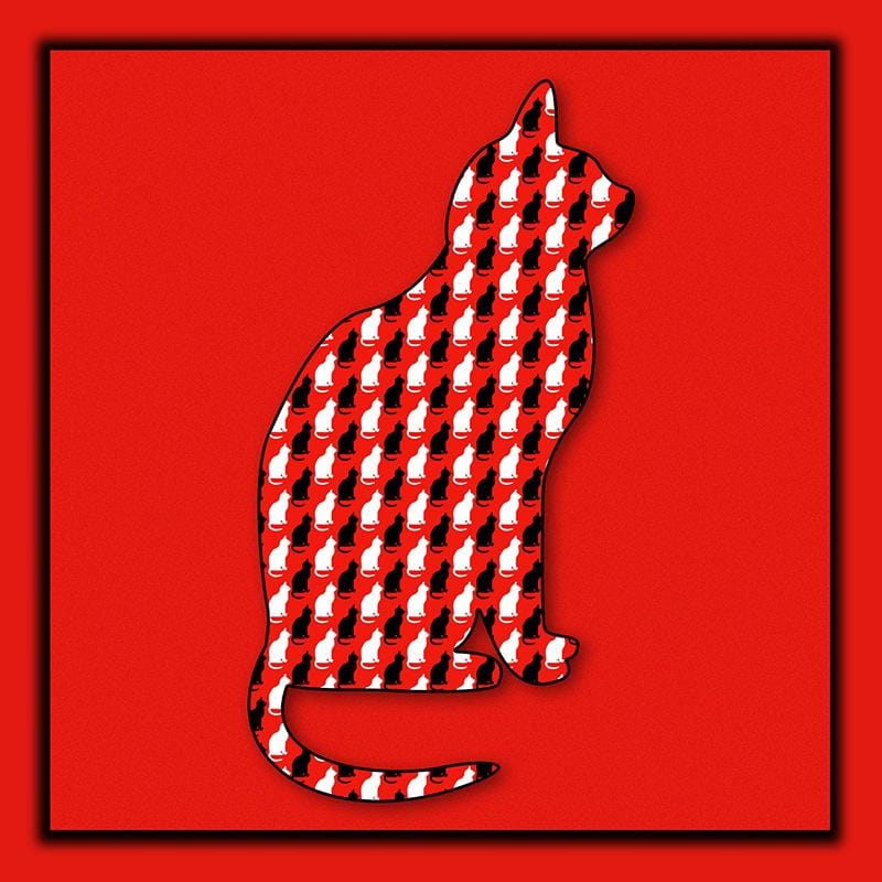Cats on red - image 2 - student project
