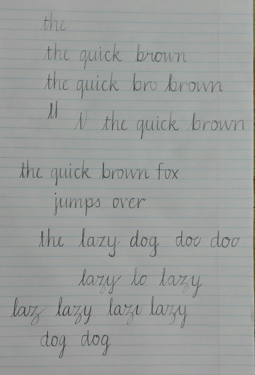 Sam's Handwriting Project - image 4 - student project