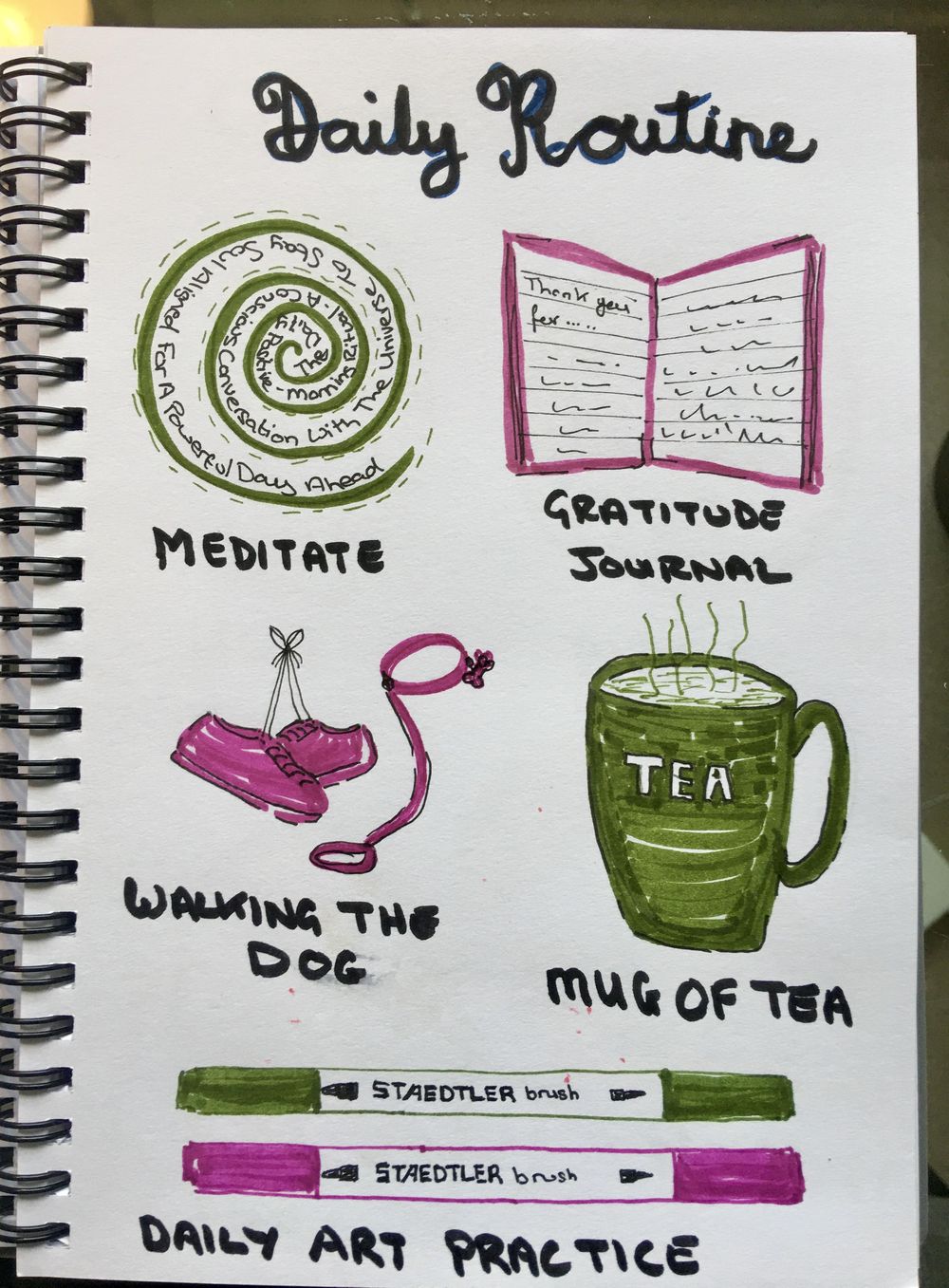 Daily Art Practice - Inktober 28 Day Self Care Challenge - image 10 - student project