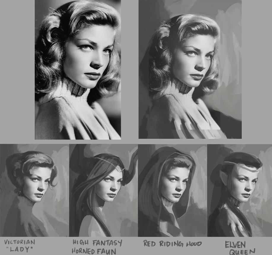 Lauren Bacall Reimagined - image 1 - student project