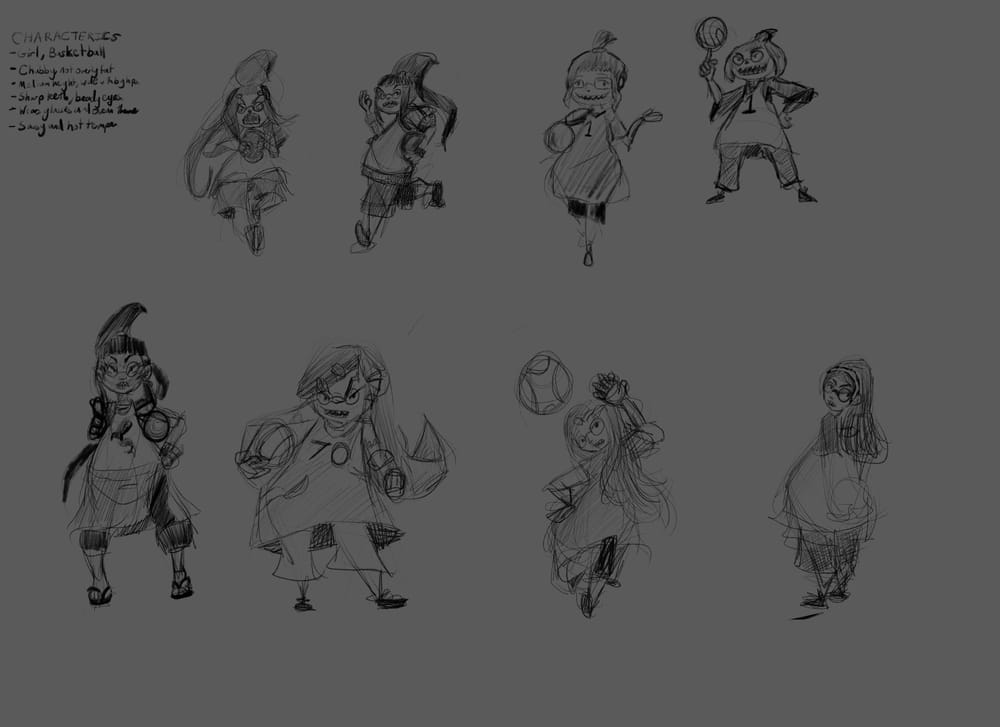 Shark Girl - Thumbnails - image 1 - student project