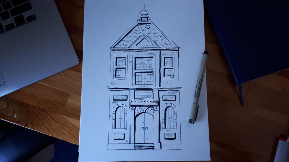 Urban Sketching - Uptown Waterloo - image 4 - student project
