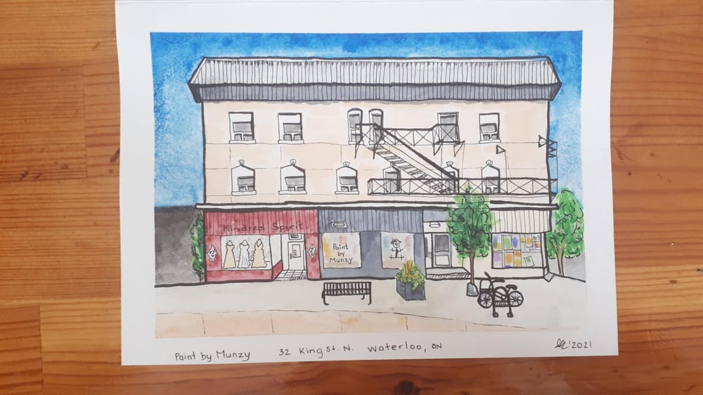 Urban Sketching - Uptown Waterloo - image 2 - student project