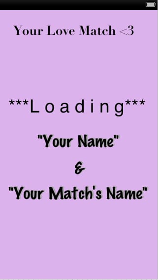 Your Love Match -- An Astrological Compatibility Reference App - image 2 - student project