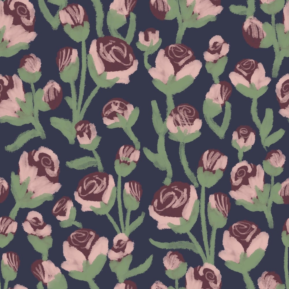 Seamless Rose Pattern - image 1 - student project