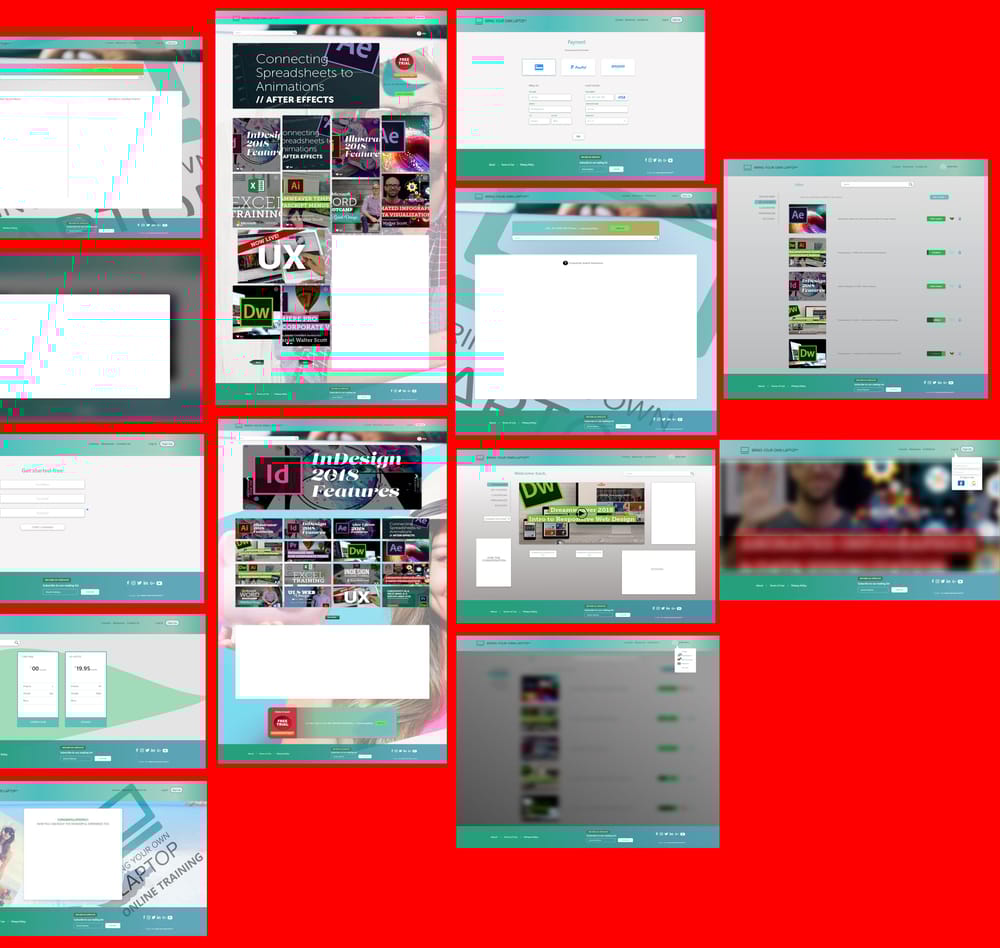 Bring your own laptop online training website - image 2 - student project