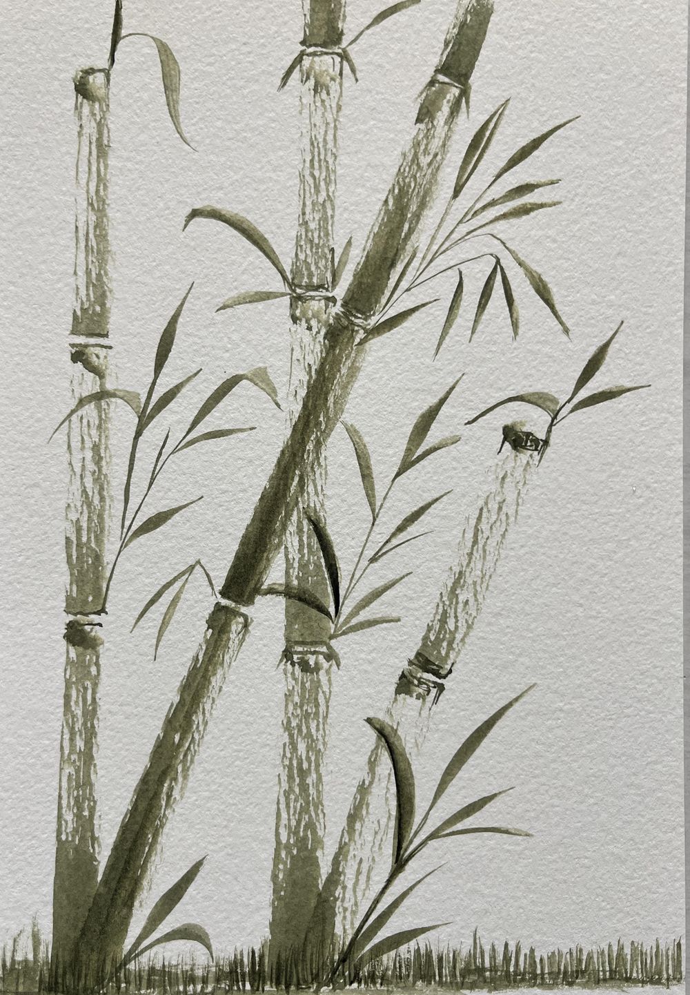 Bamboo - wedge brush - image 1 - student project