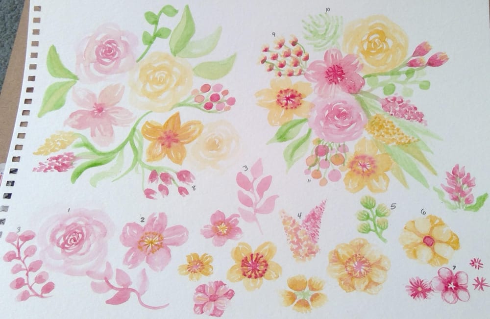 watercolors in bloom - image 2 - student project
