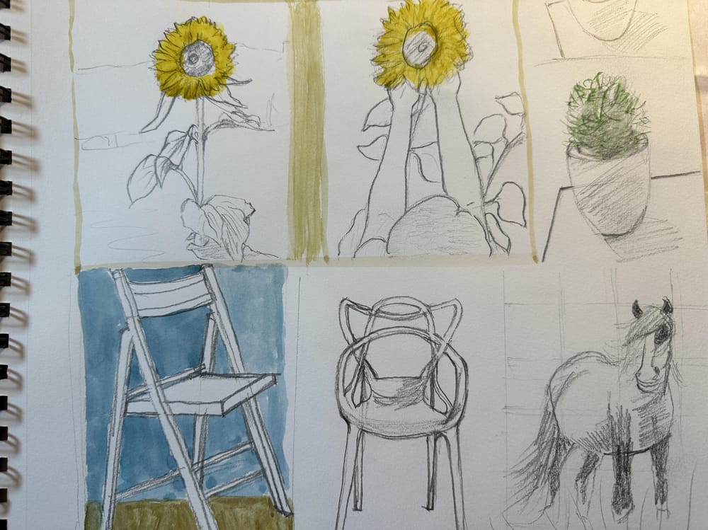 Negative space drawing - image 1 - student project
