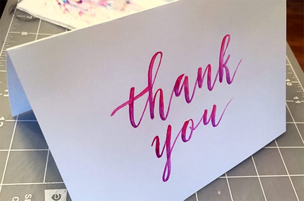 Sample Project: Thank You Card - image 6 - student project