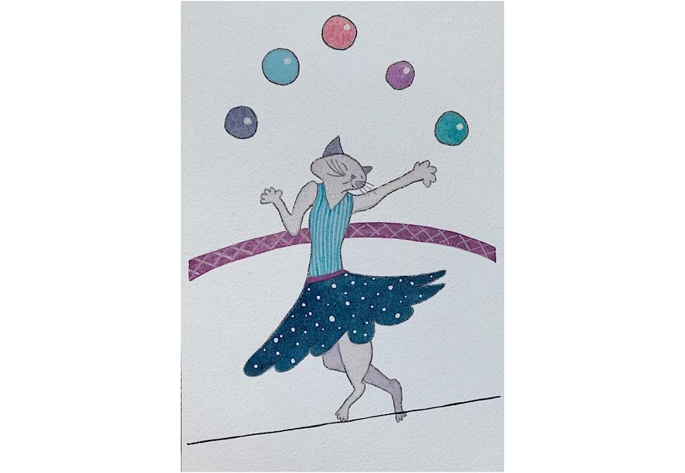 Whimsical character - circus kitty - image 2 - student project