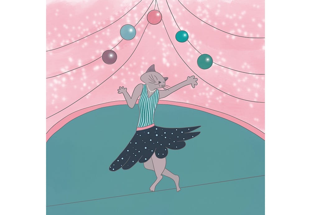 Whimsical character - circus kitty - image 1 - student project