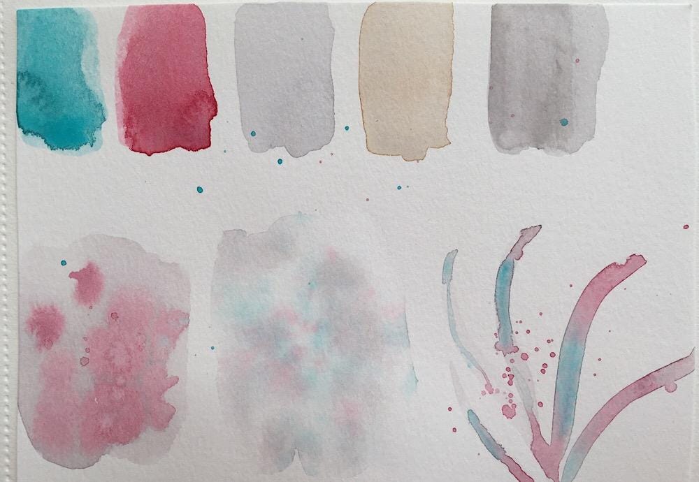 Watercolor mixing exercises Skillshare Student Project