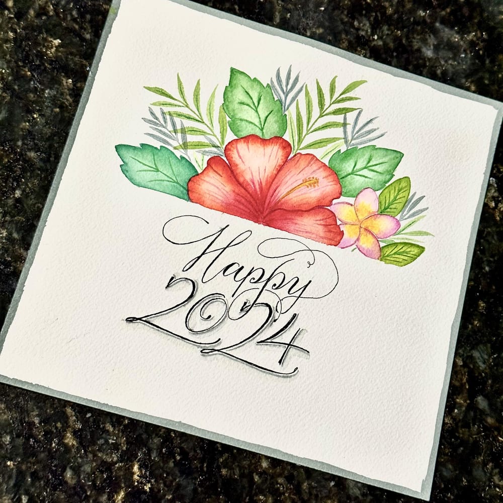New year tropical wishes - image 1 - student project