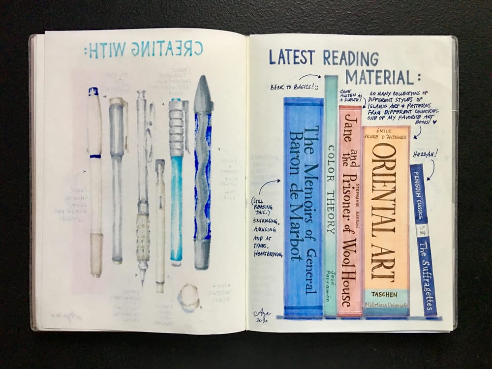 Illustrated Journaling: 14 Days of Prompts - image 4 - student project