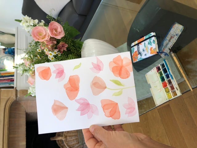 Watercolor pattern - image 1 - student project