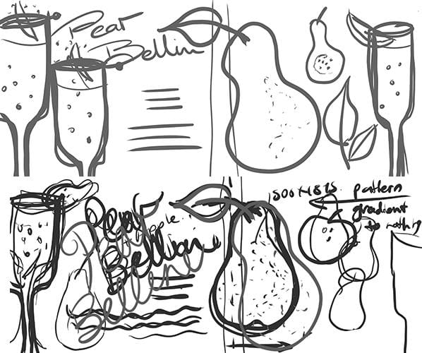 Food Illustration: Pear Bellini - image 2 - student project