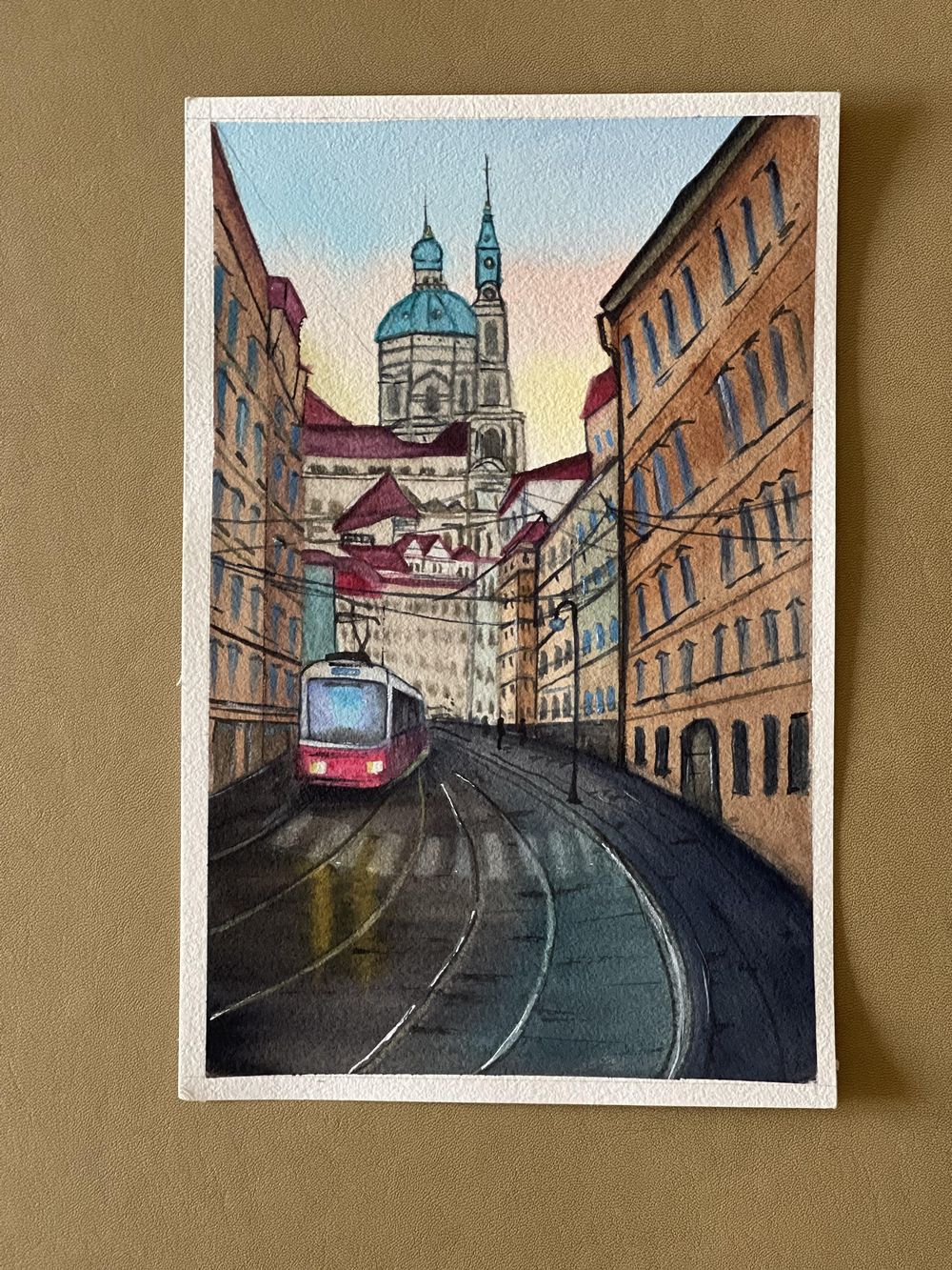 Painting cityscapes with watercolors - image 2 - student project