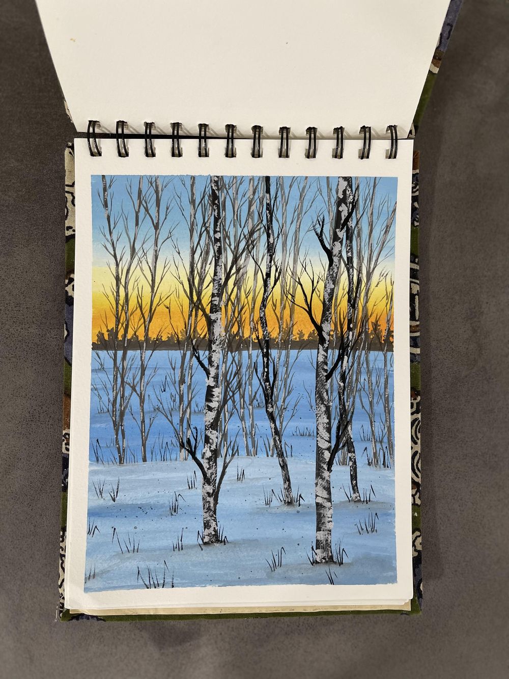 10 days gouache challenge inspired by winter season by Payal - image 1 - student project