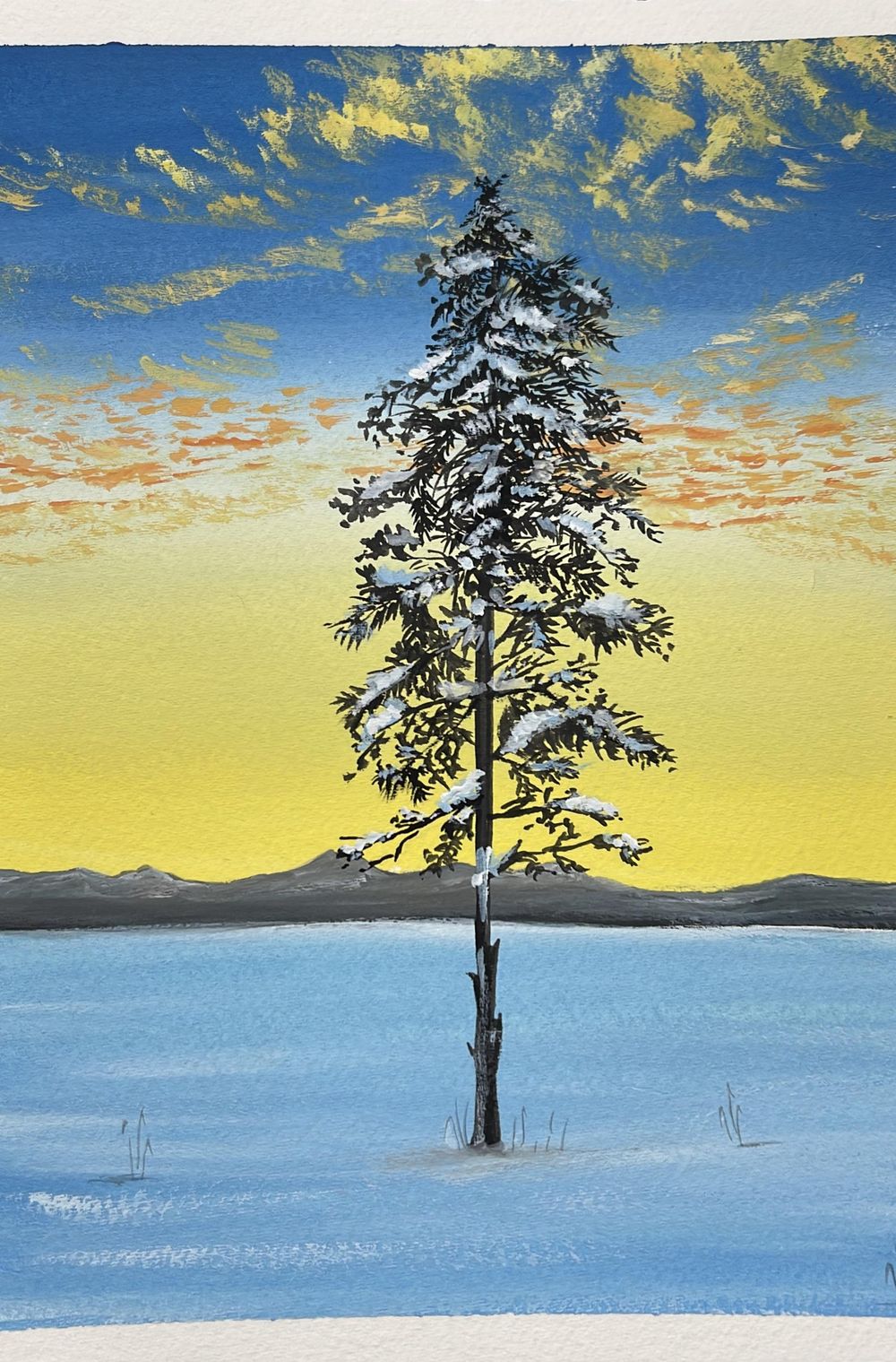 10 days gouache challenge inspired by winter season by Payal - image 2 - student project