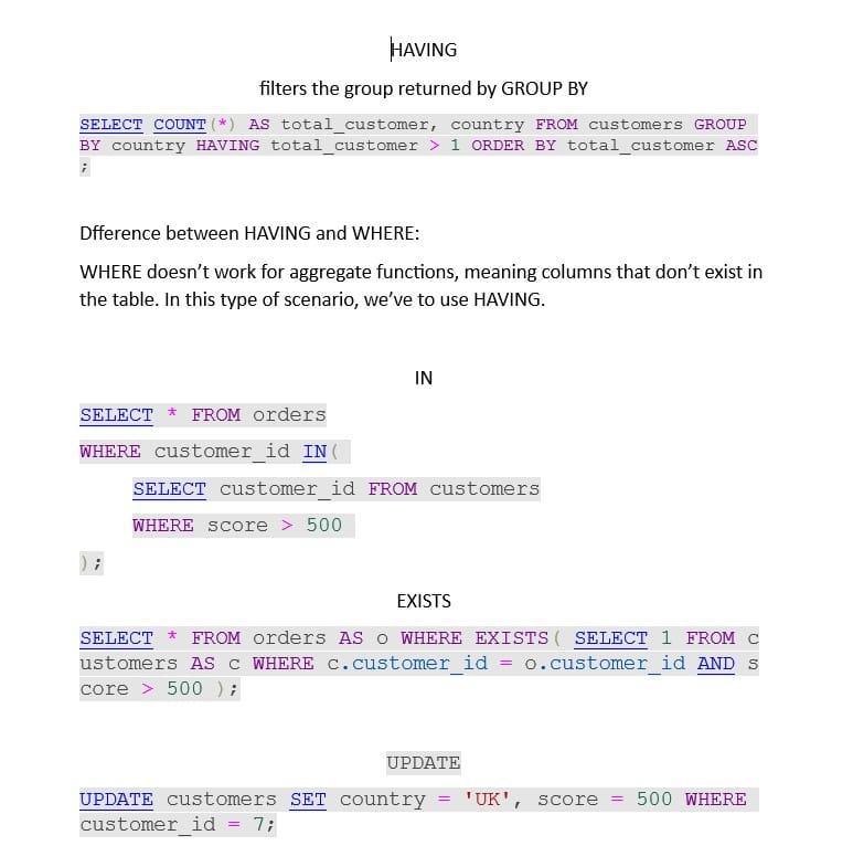 MySQL Queries - image 1 - student project