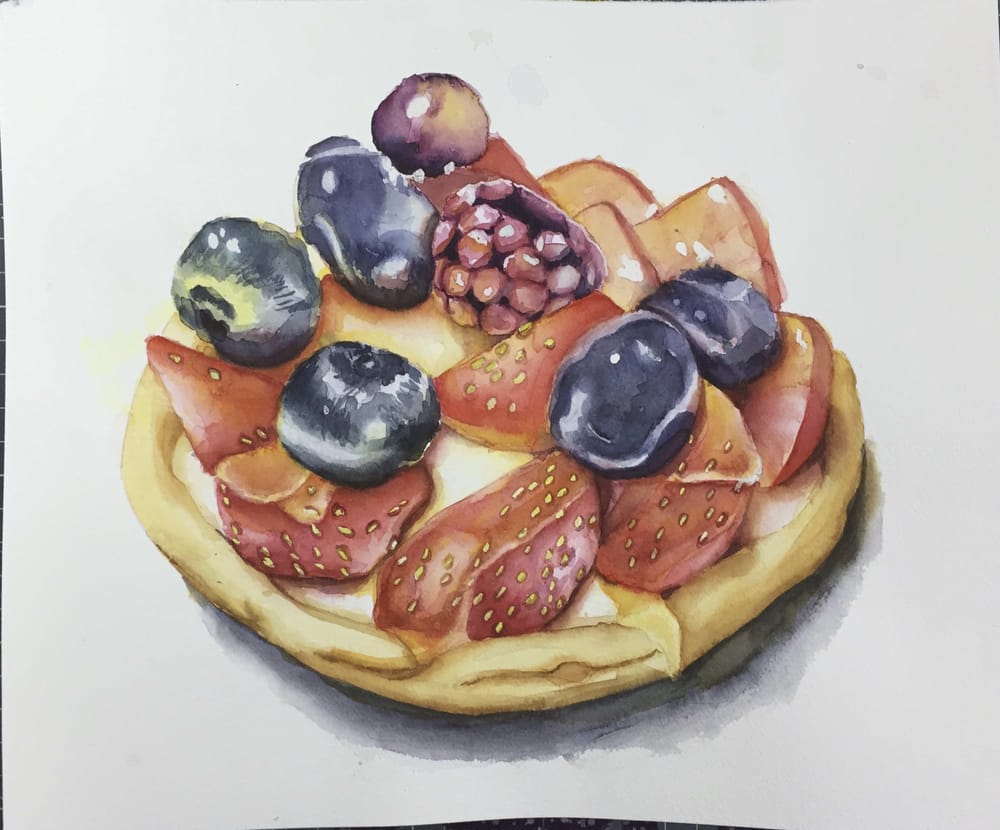 Mixing Vibrant Watercolors (Teacher's Example Project) - image 6 - student project