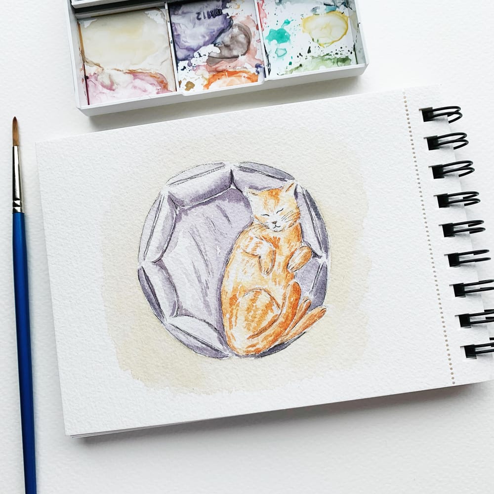Painting Inky Cats | Skillshare Student Project