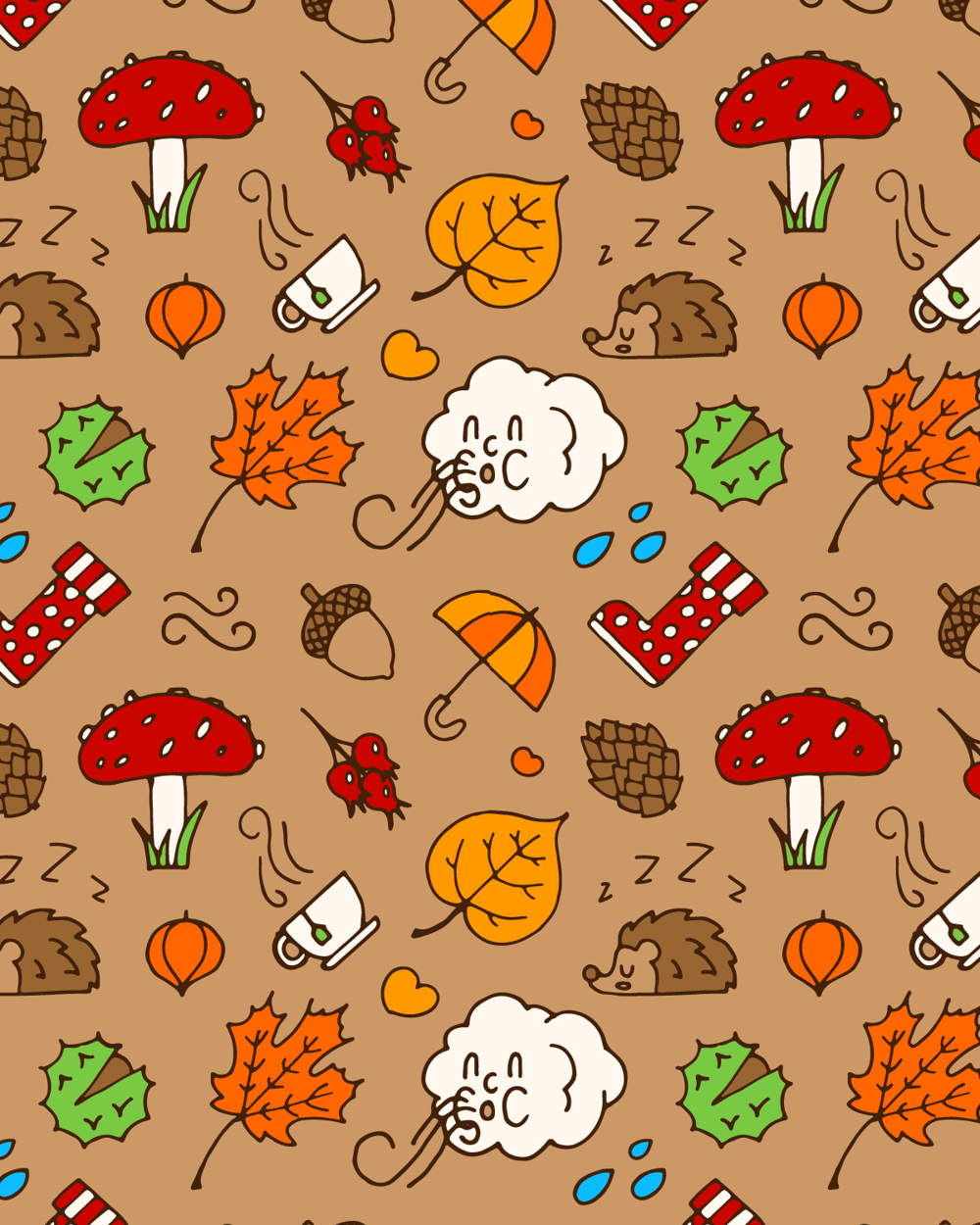 Autumn Pattern - image 4 - student project