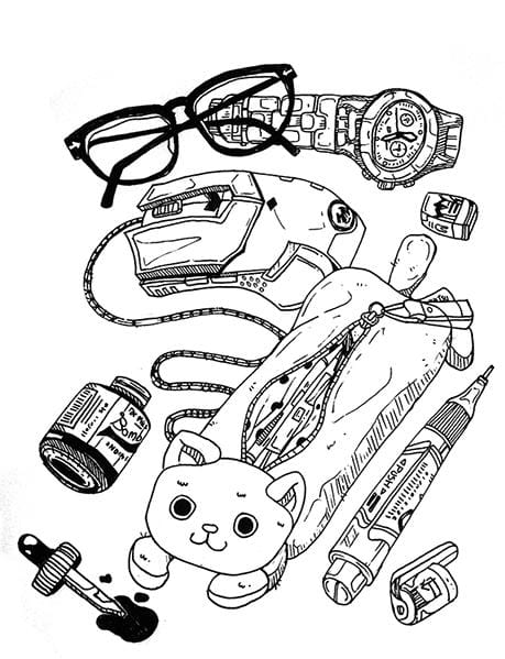 Stuff on my desk, and some other stuff. - image 1 - student project