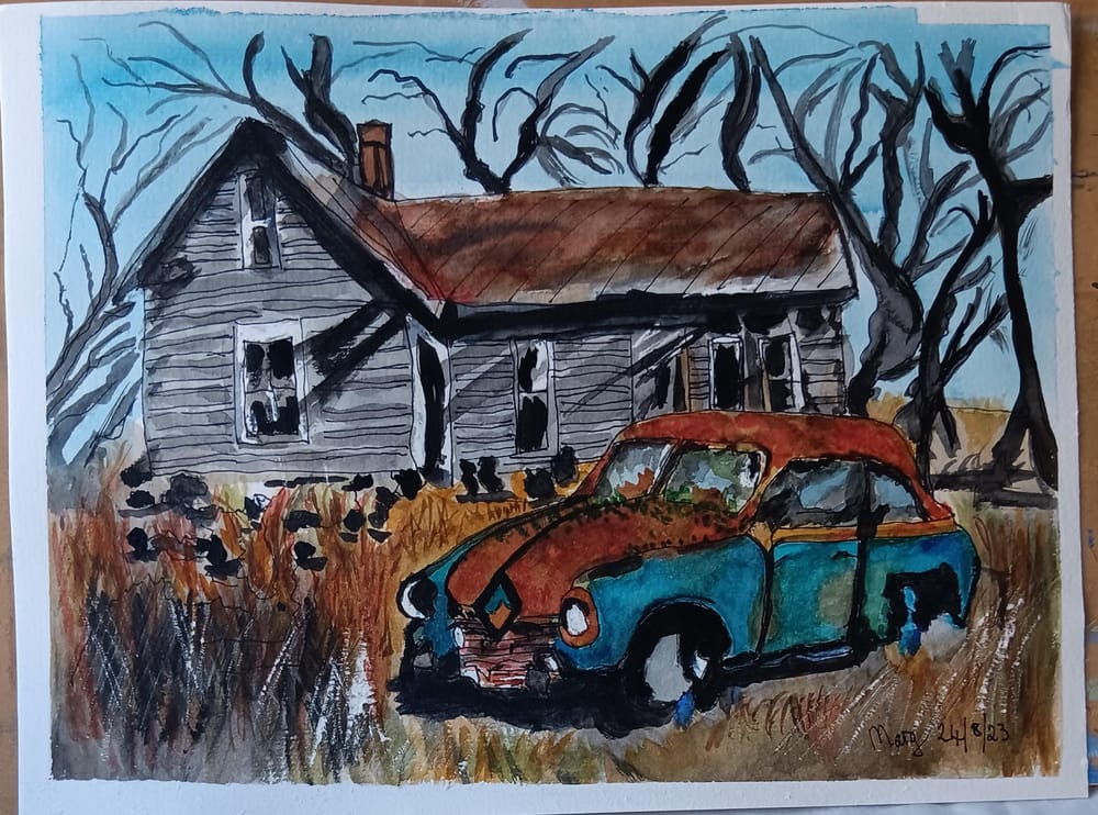 Rusty car - image 1 - student project