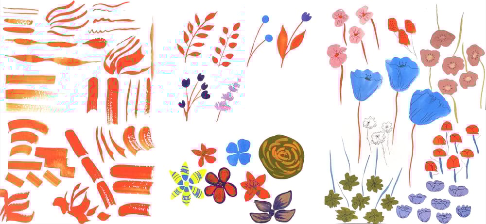 Gouache Florals - image 1 - student project