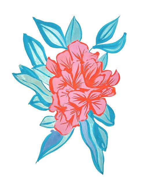 Gouache Florals - image 2 - student project