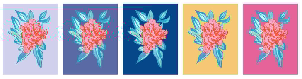 Gouache Florals - image 3 - student project