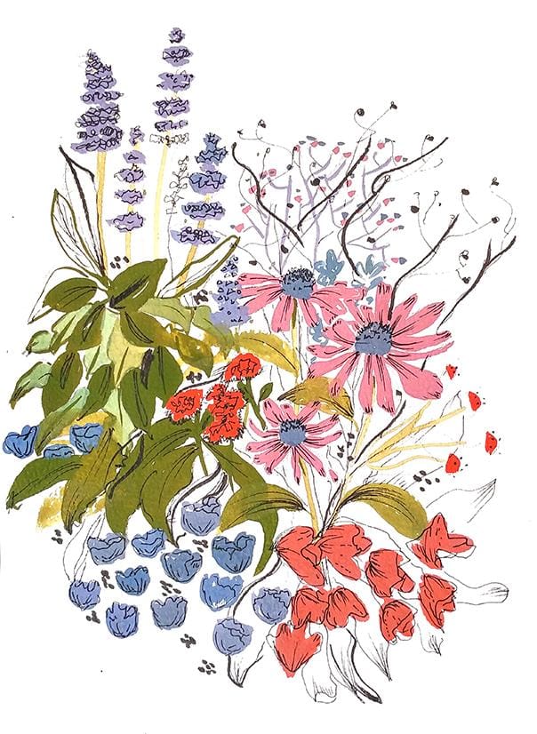 Gouache Florals - image 5 - student project