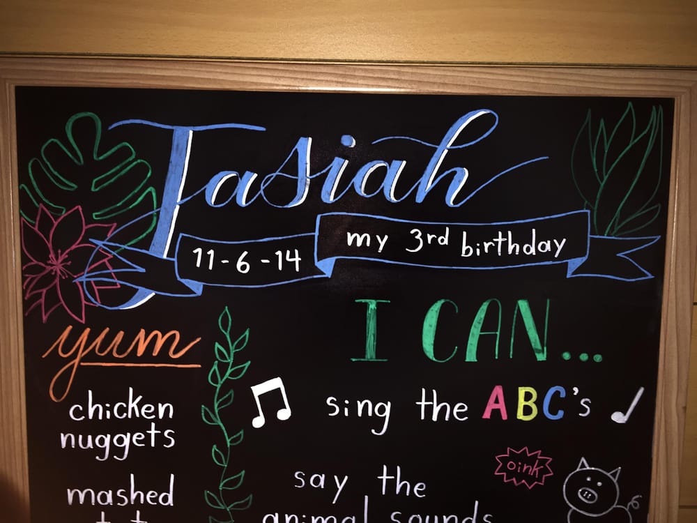 Birthday Chalkboard Skillshare Student Project