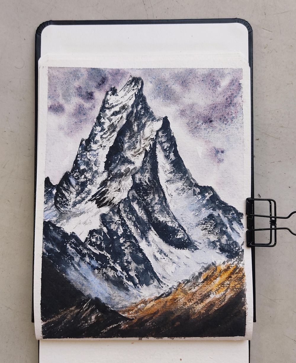 Snowy Mountains: Challenge in Watercolors - image 8 - student project