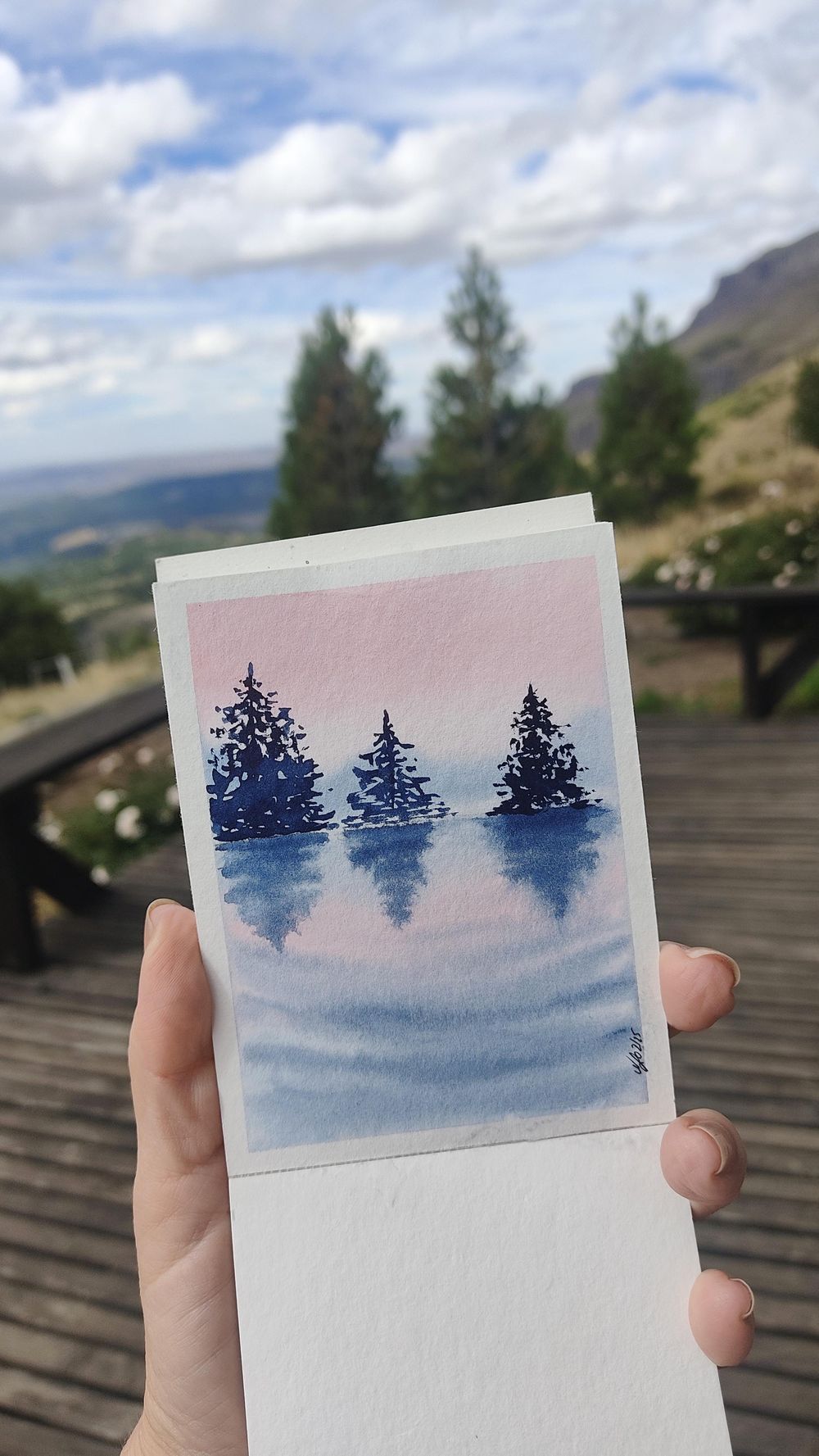 7 days of watercolor landscapes - image 2 - student project