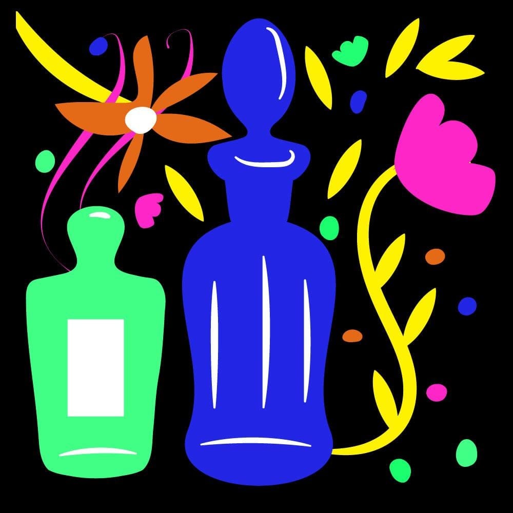Flowers and perfume bottles - image 2 - student project