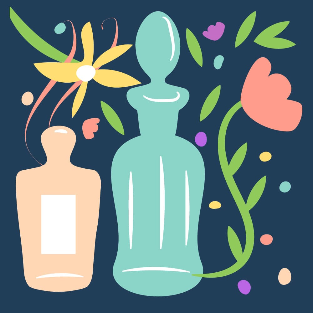 Flowers and perfume bottles - image 1 - student project