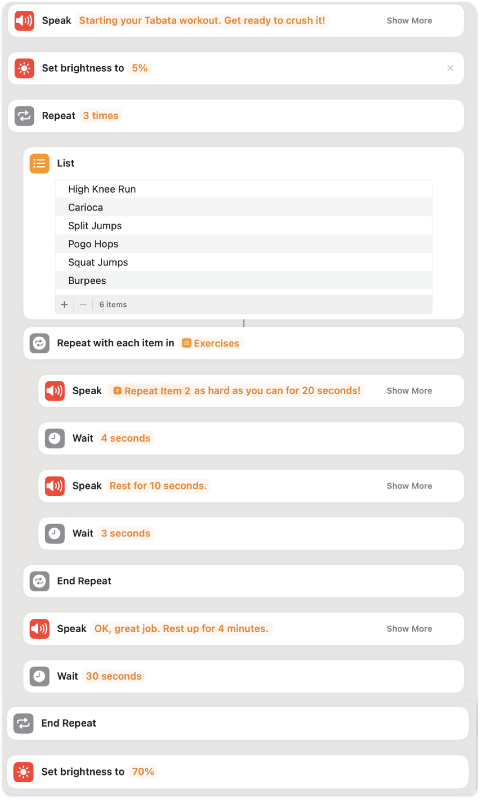 My Customizable Tabata Workout! - image 1 - student project