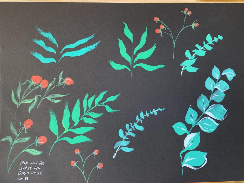 Pretty, bold florals - image 2 - student project