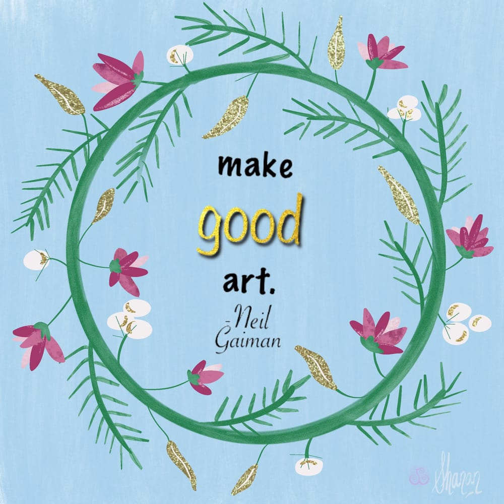 Glitter and gold Skillshare Student Project