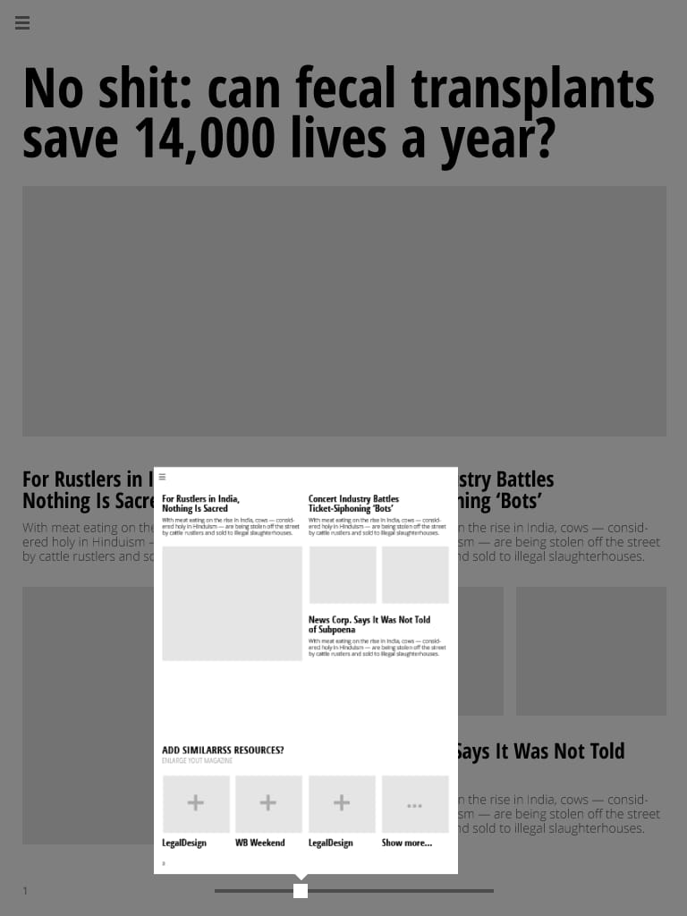 RSS reader