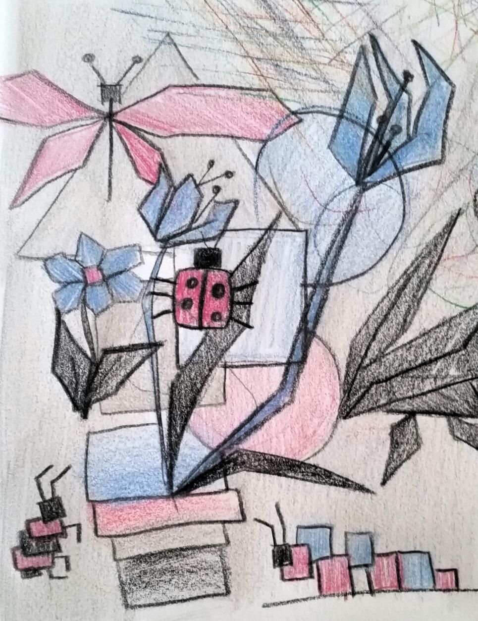 Kayla's Fearless Drawings - complete - image 9 - student project