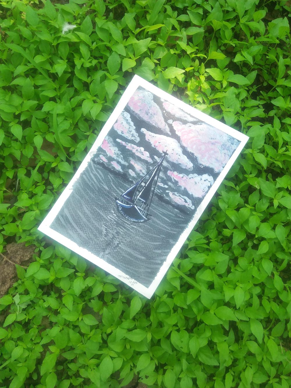 Misty monochrome watercolor skies painting - image 4 - student project
