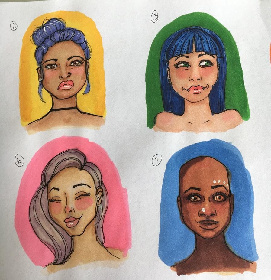 My little faces :) - image 5 - student project