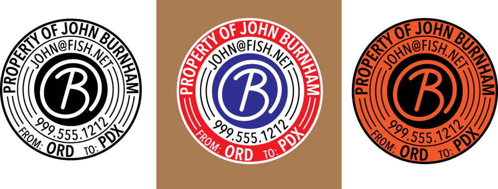 Burnham's Custom Circular Travel Sticker! - image 3 - student project